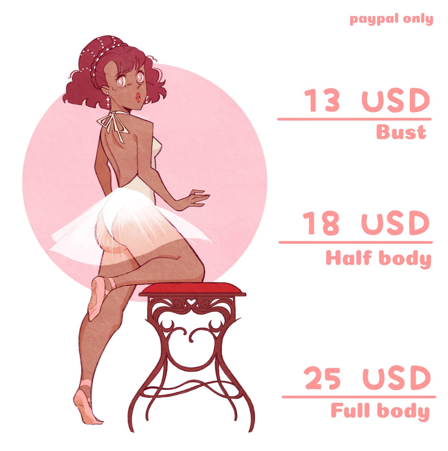Commission sheet